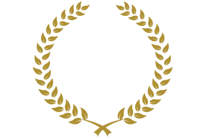 Golden Laurel Wreath Symbol