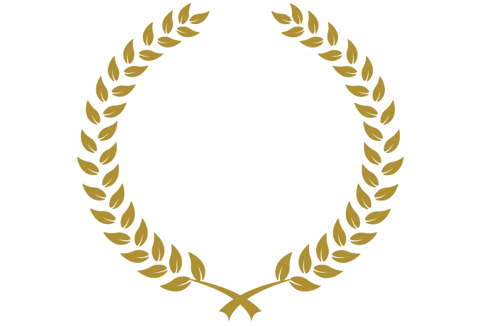 Golden Laurel Wreath Symbol