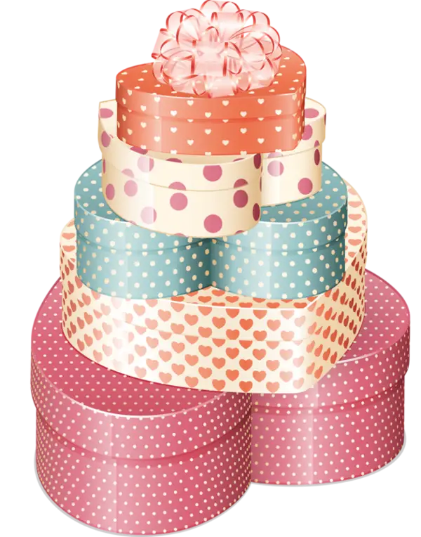 Colorful Stack of Gift Boxes