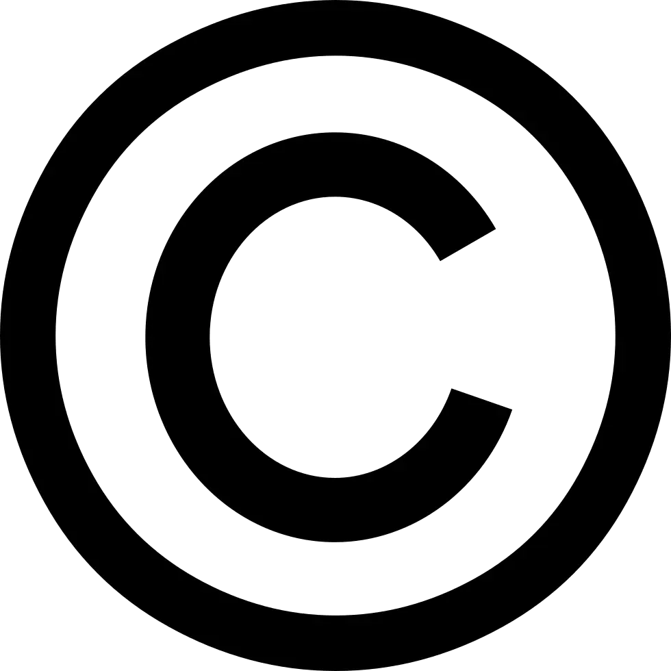 Copyright Symbol for Intellectual Property Protection