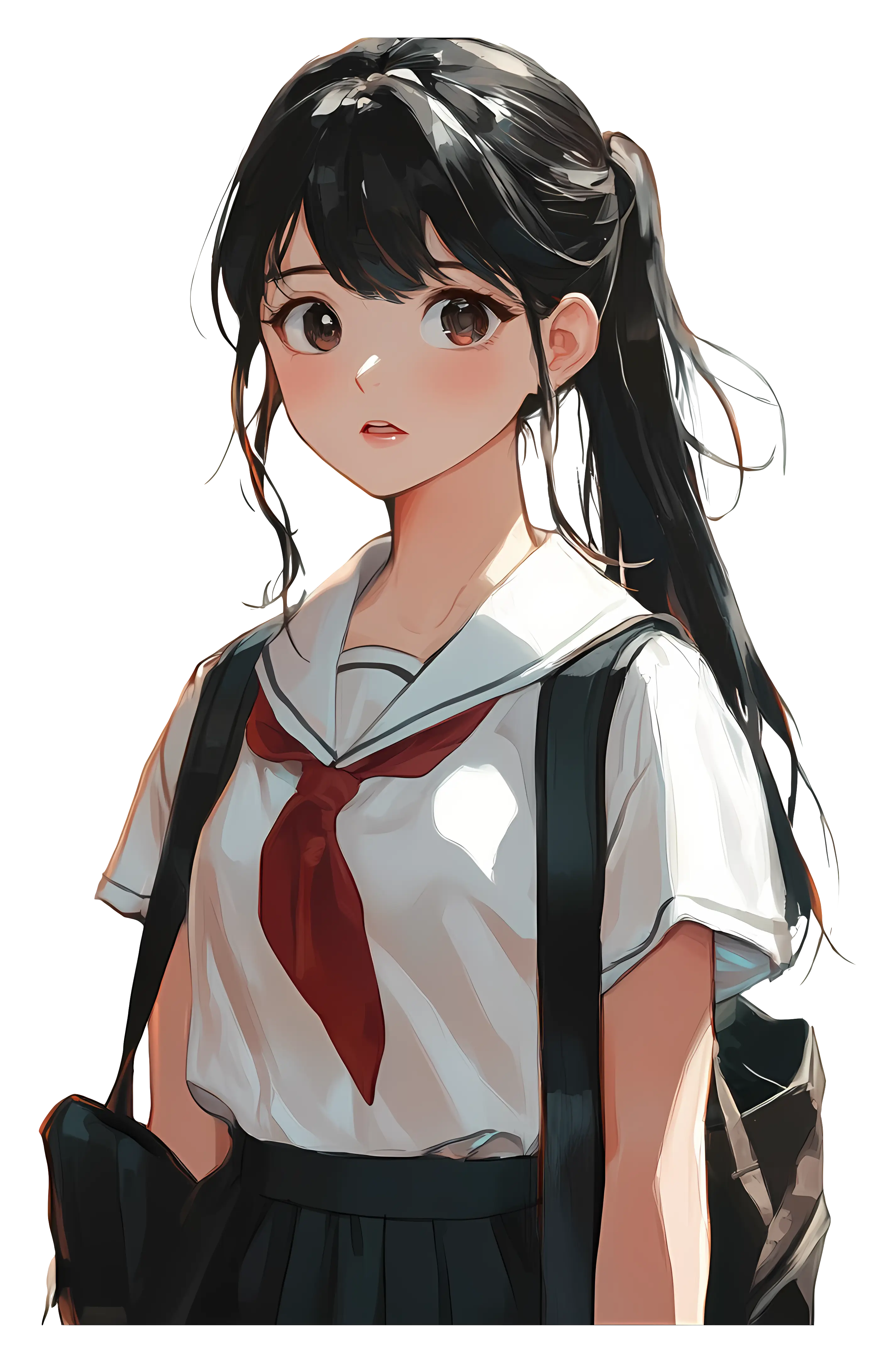 Anime Girl in School Uniform