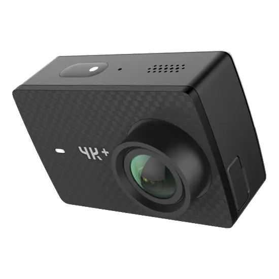 High-Resolution Black Action Camera for Adventure