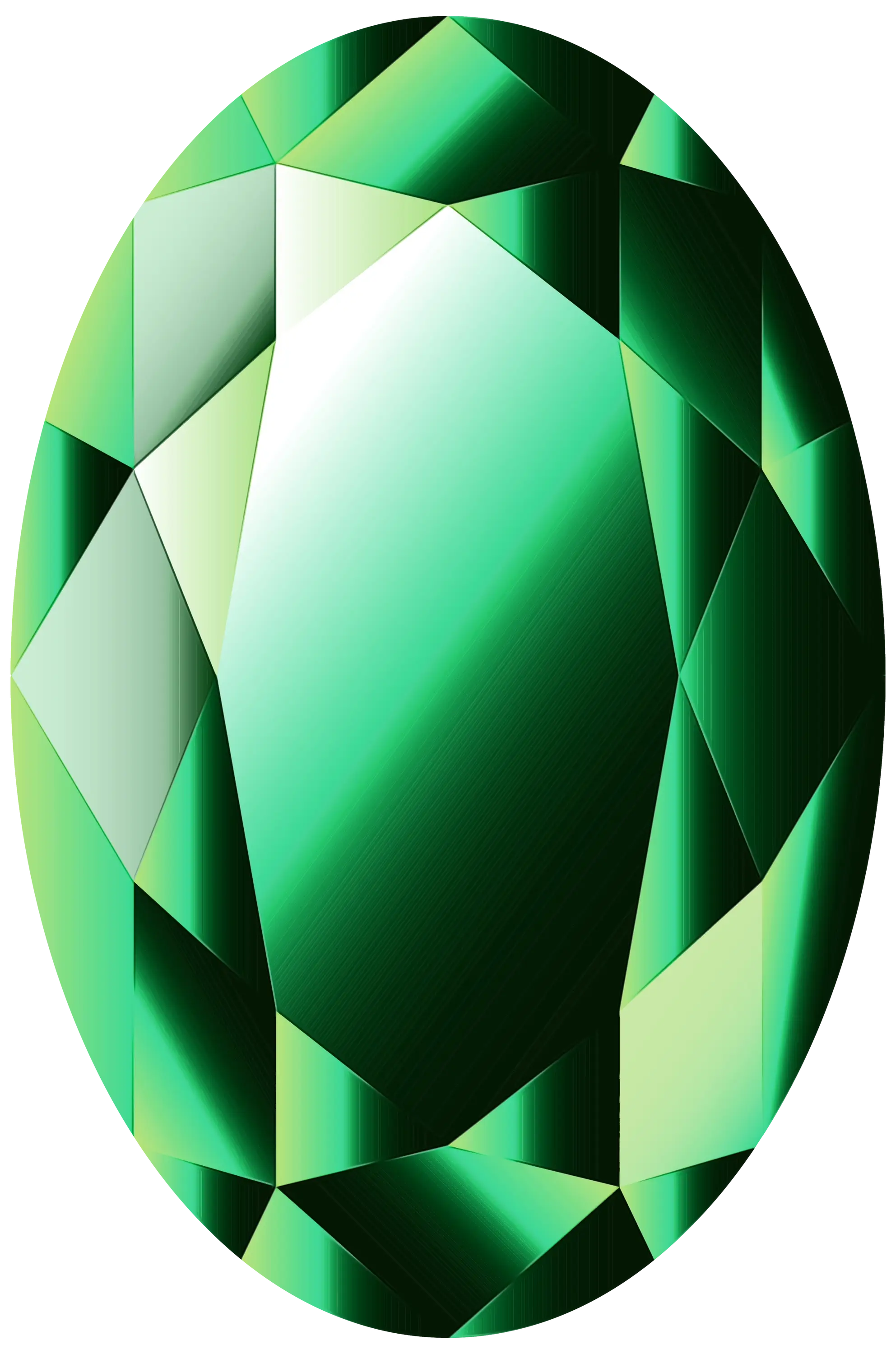 Green Gemstone Illustration