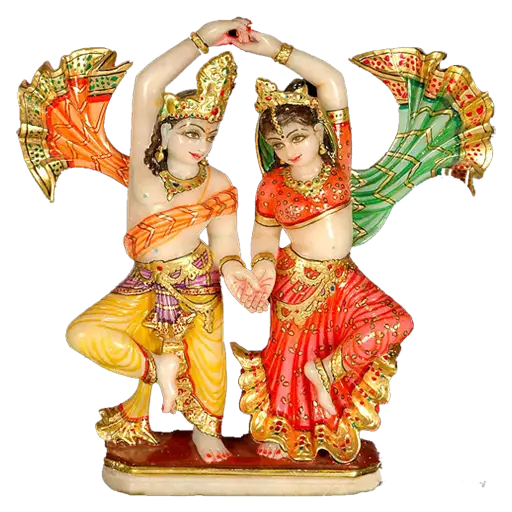 Colorful Dancing Couple Statue
