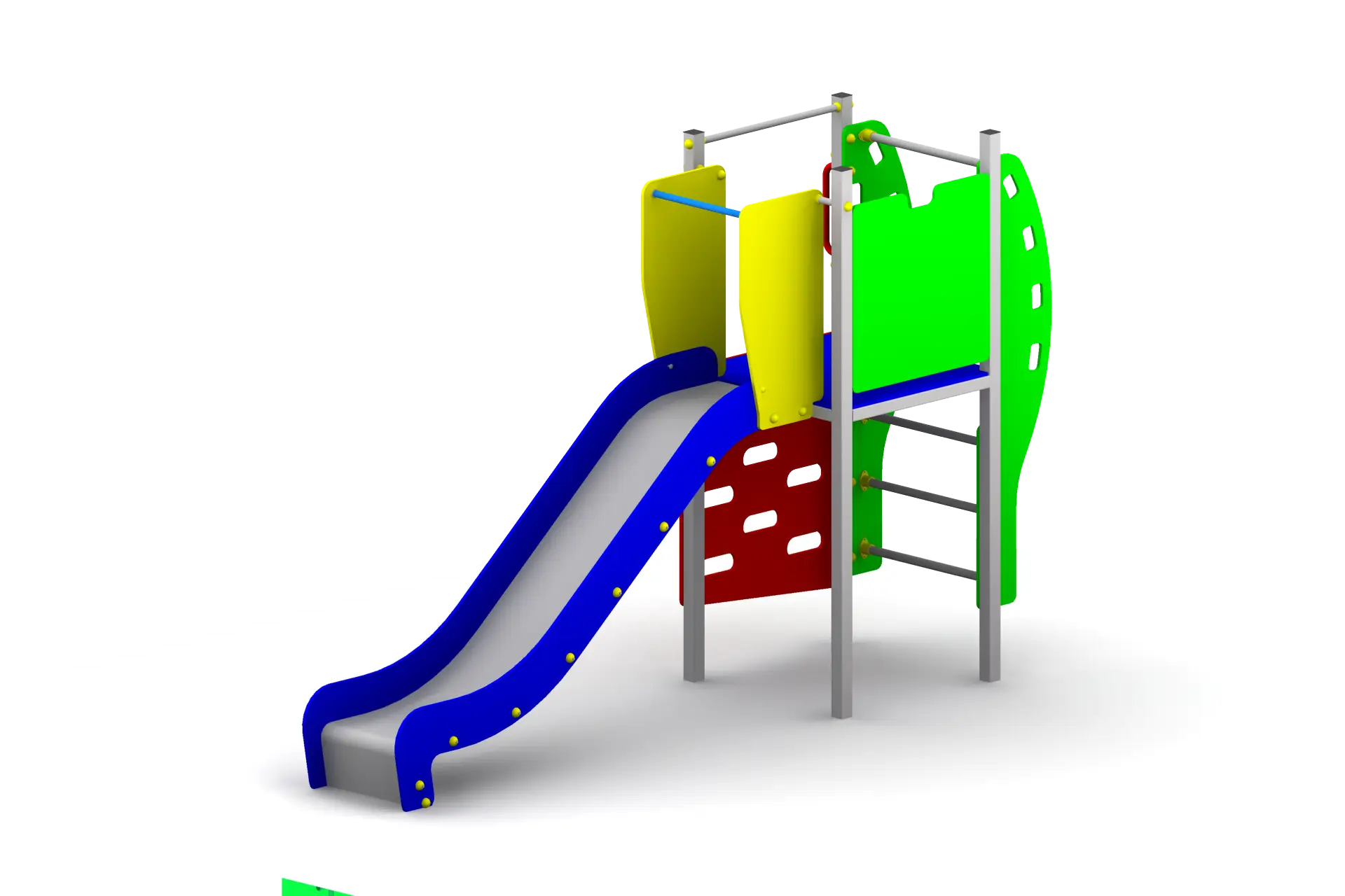 Colorful Playground Slide Structure