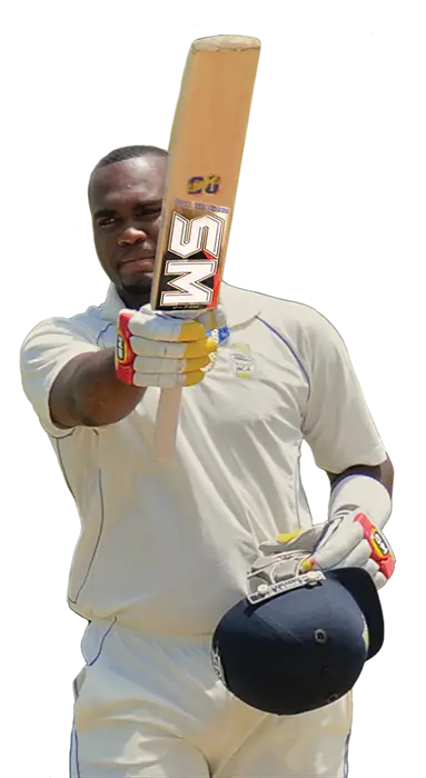 Cricket Player Holding Bat