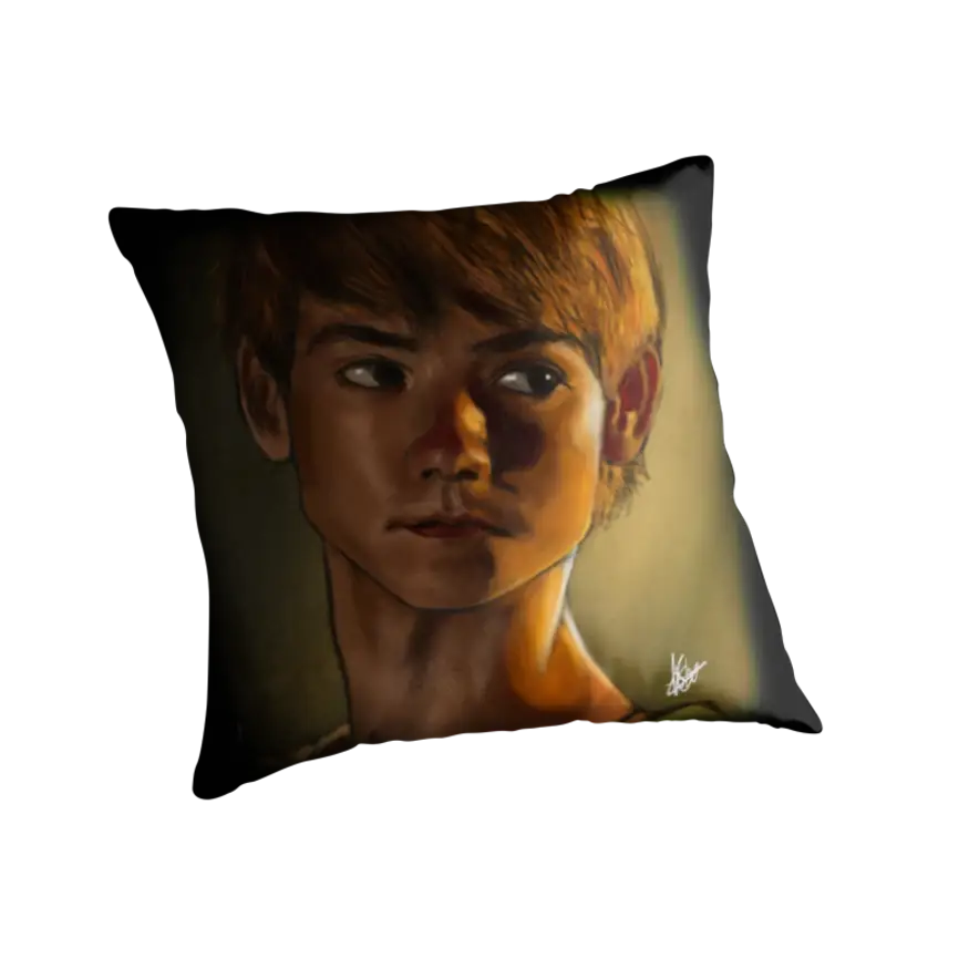 Artistic portrait pillow