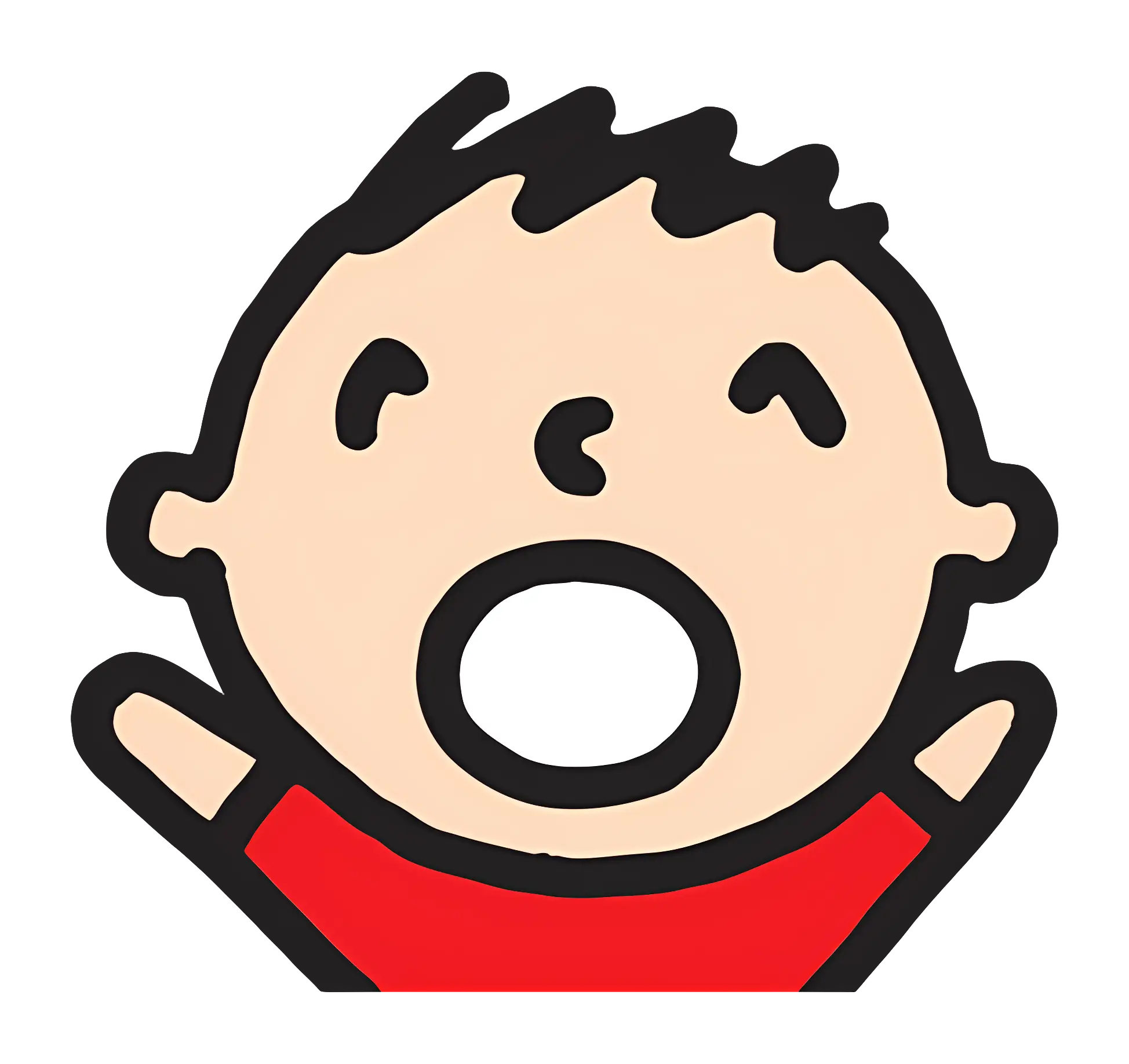 Shouting Child Cartoon
