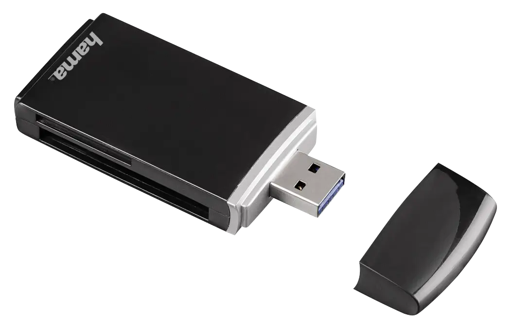Black USB Flash Drive with Detachable Cap