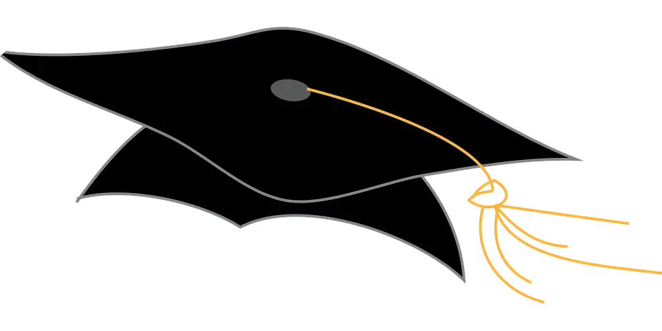 Black Graduation Cap with Tassel