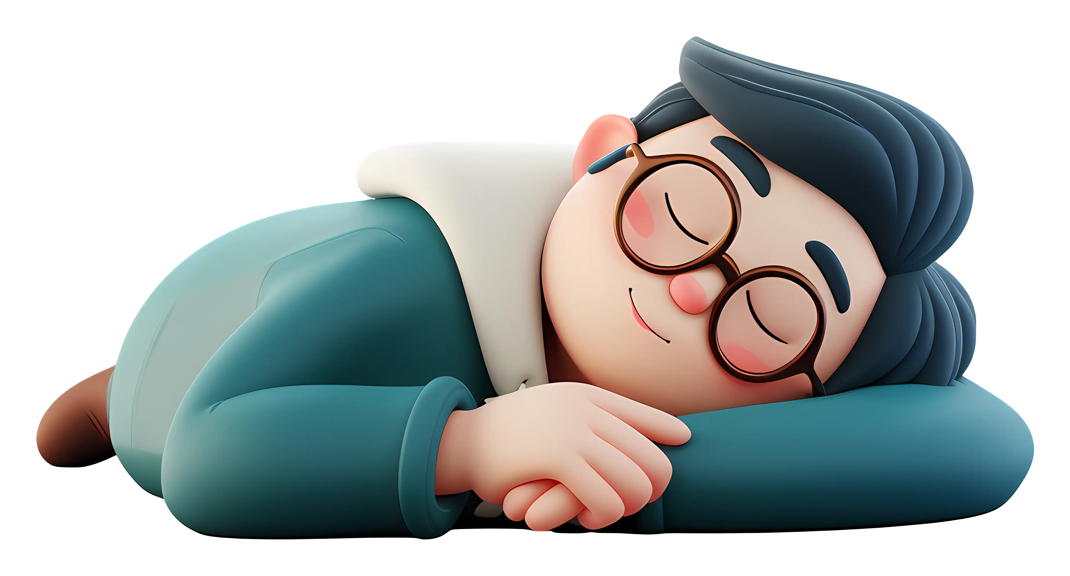 Cartoon Character Sleeping Peacefully
