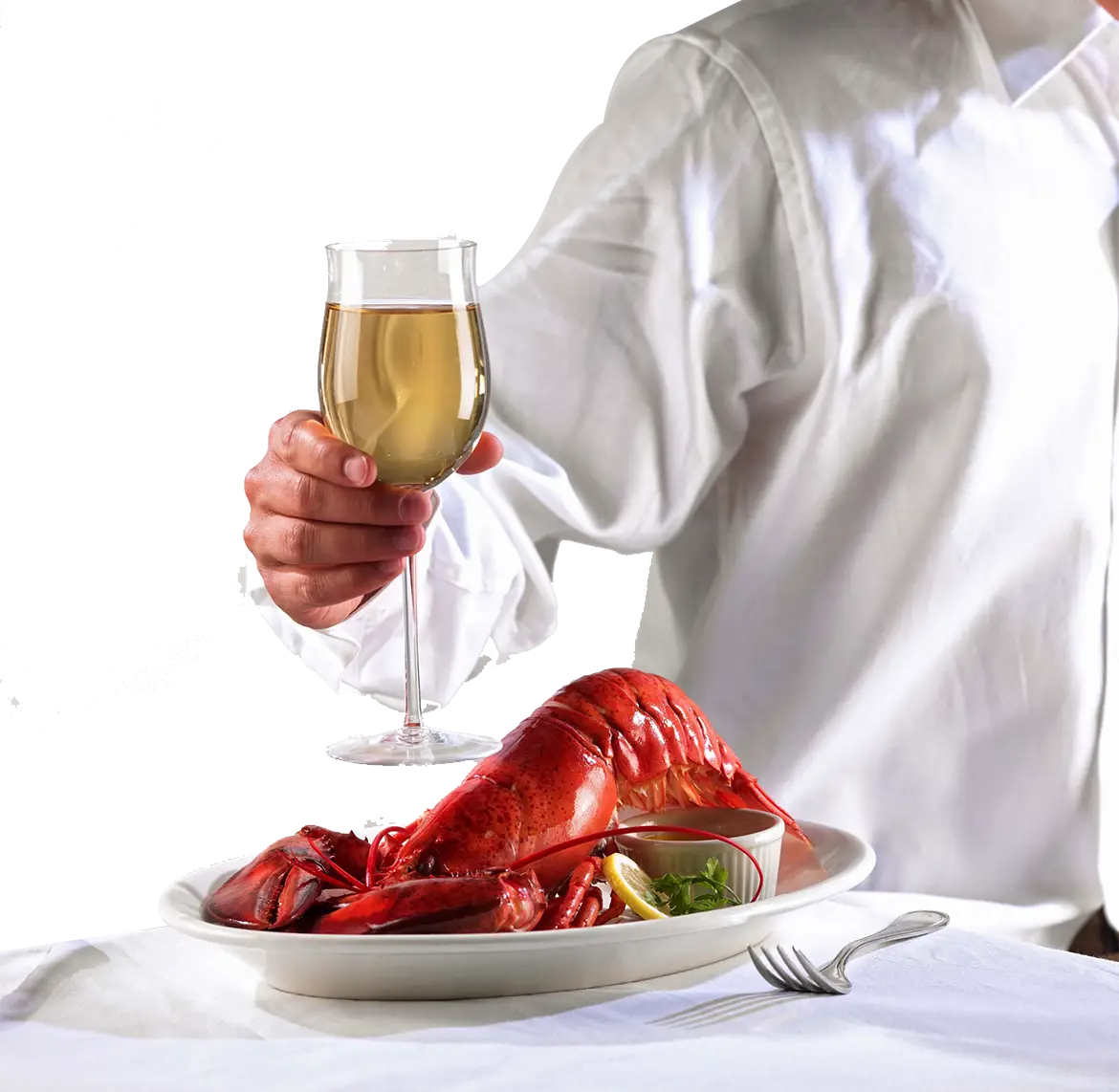 Gourmet Lobster Dinner with Wine