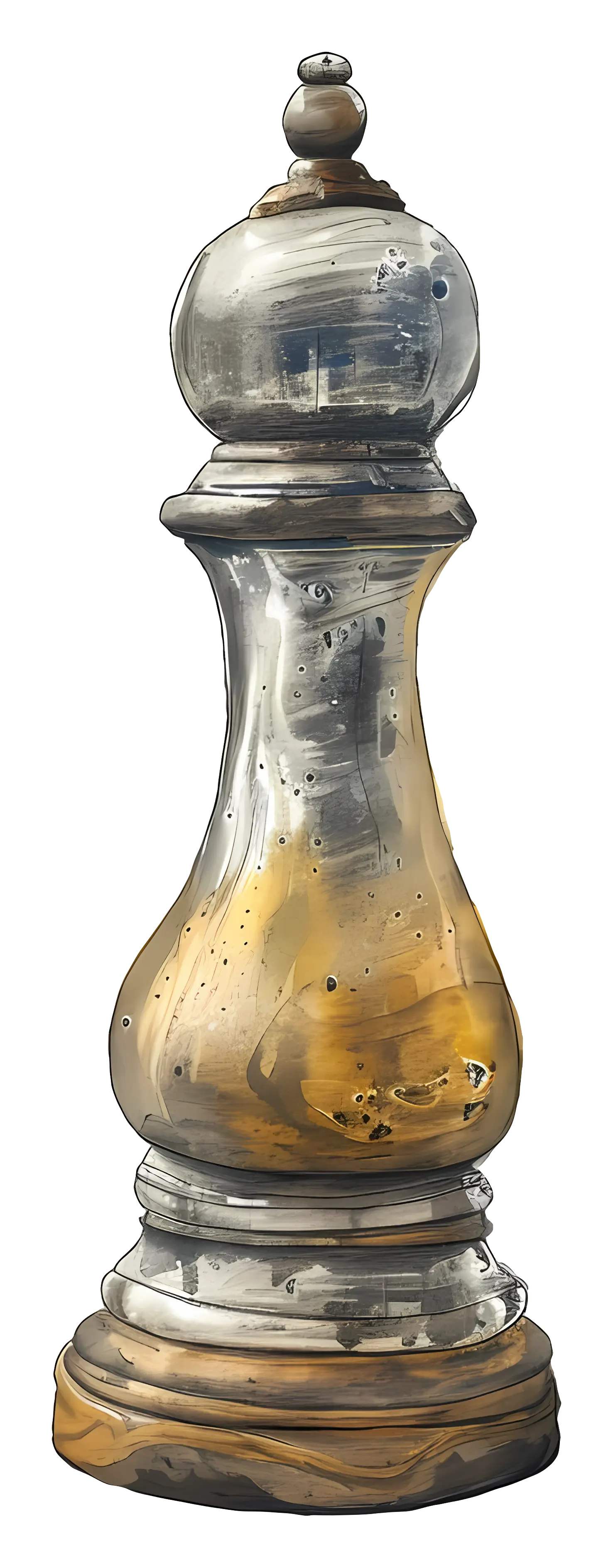 Metallic Salt Shaker