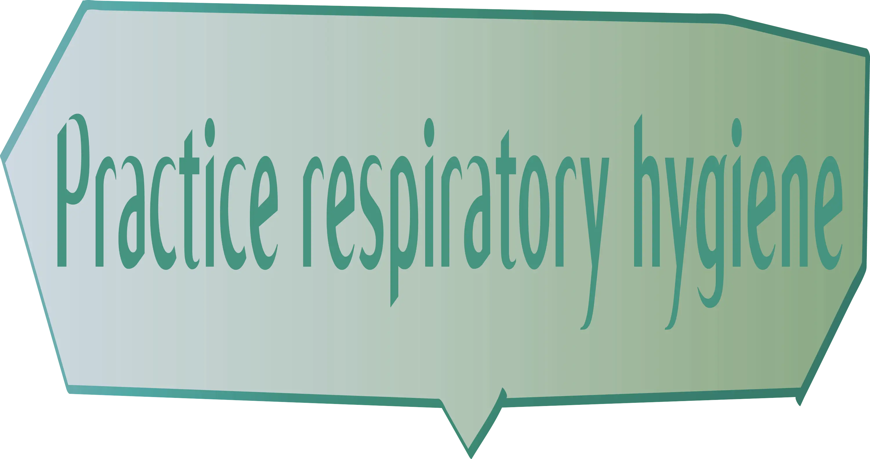 Practice Respiratory Hygiene Sign