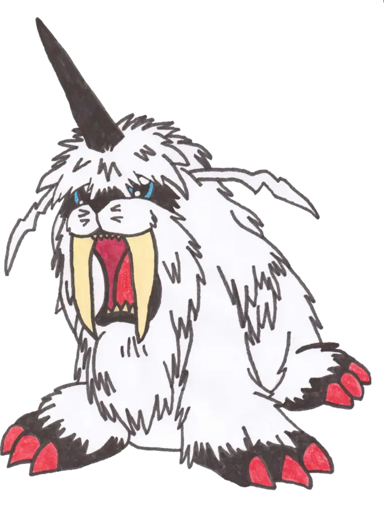 Fantasy Cartoon Creature with Horn