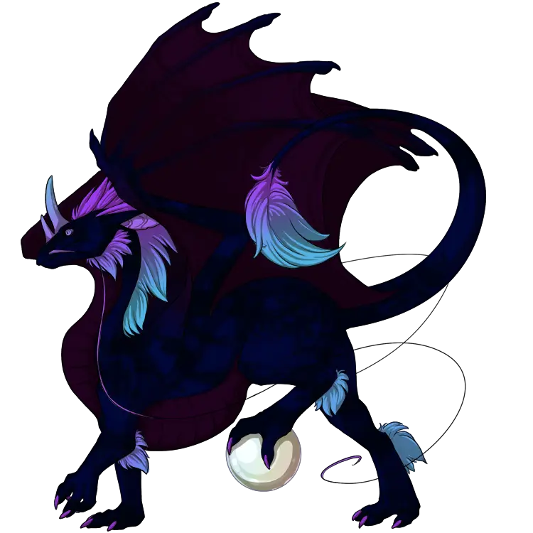 Fantasy Dragon Illustration with Majestic Wings