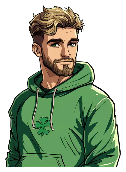 Man in Green Hoodie