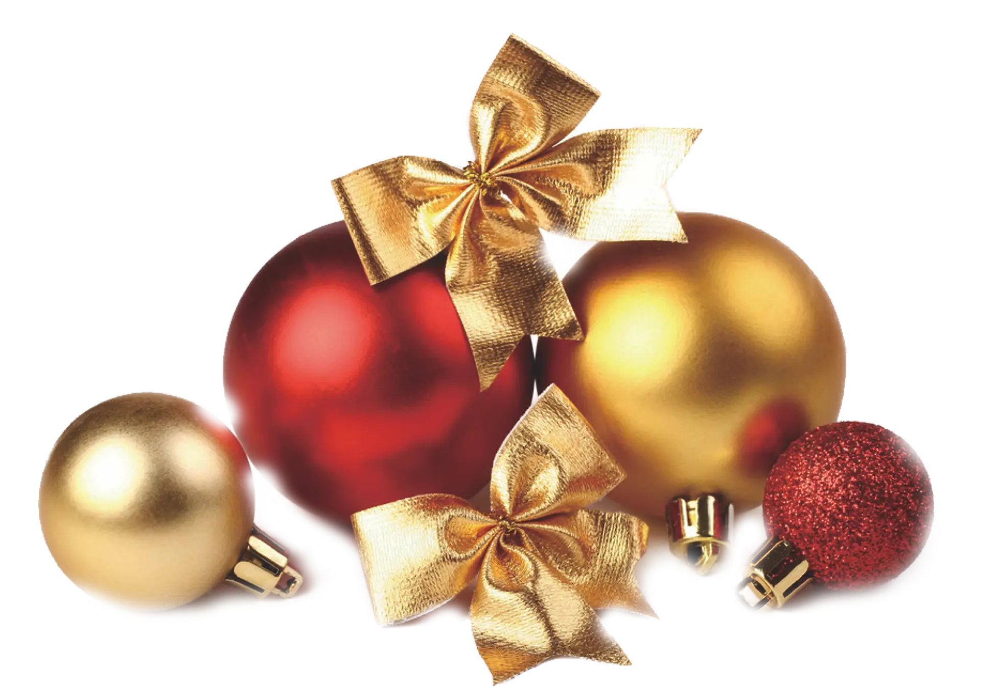 Festive Christmas Ornaments with Bows