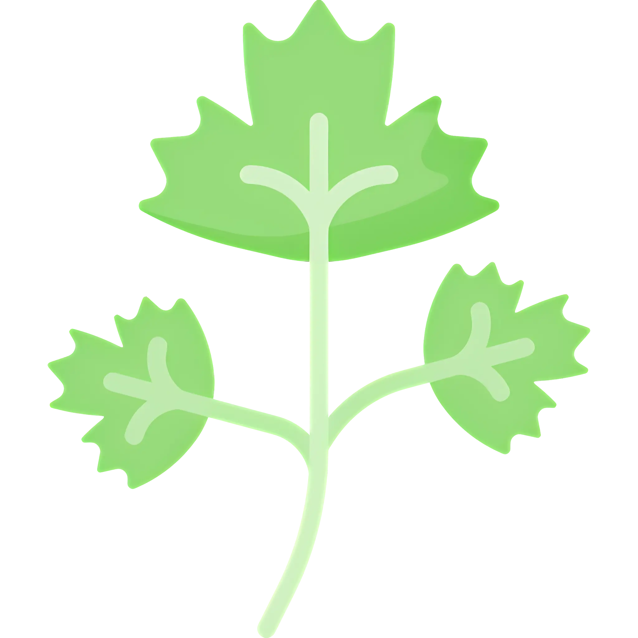 Green Leaf Illustration for Natural Themes