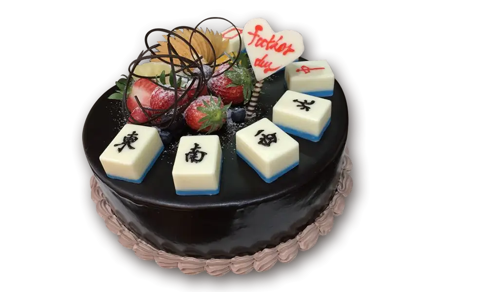 Decorated Chocolate Cake