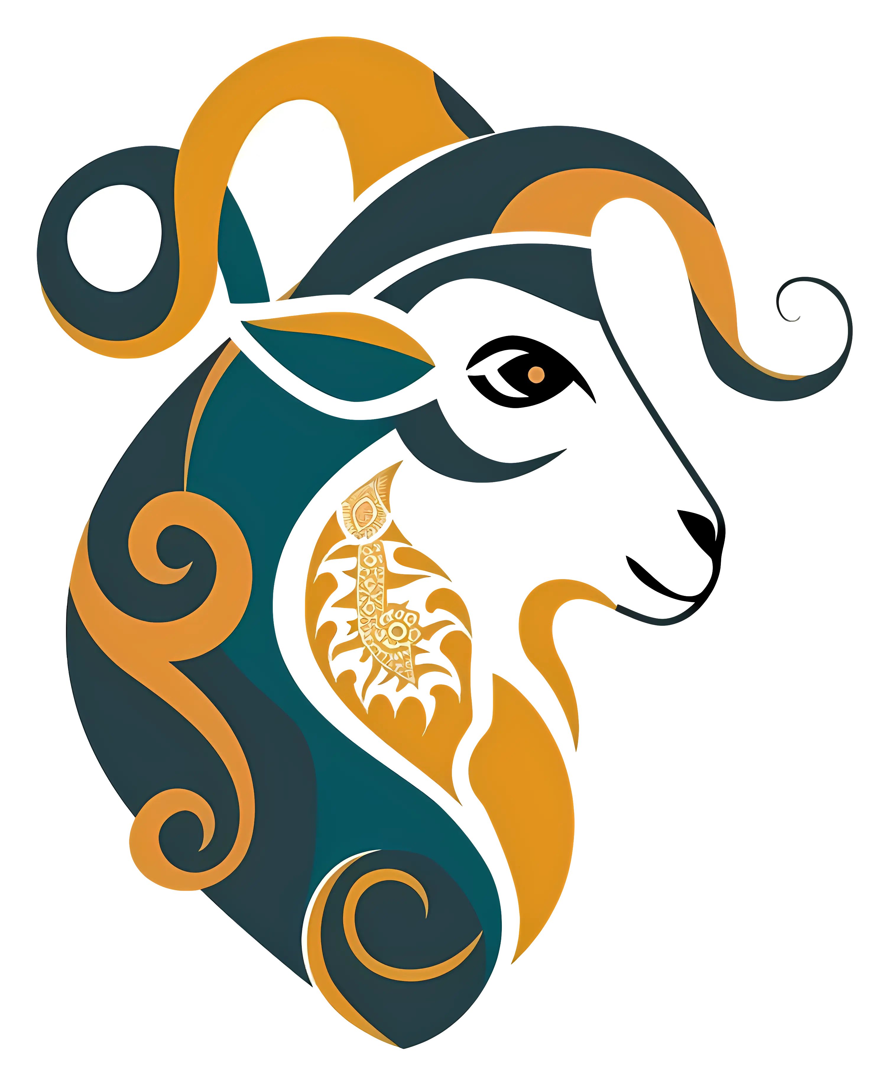 Decorative Ram Illustration