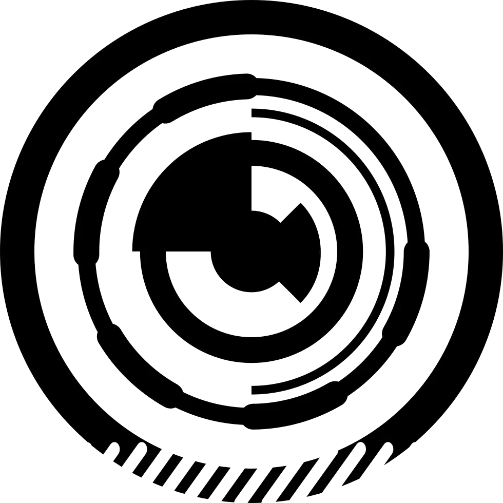 Abstract Circular Graphic Symbol