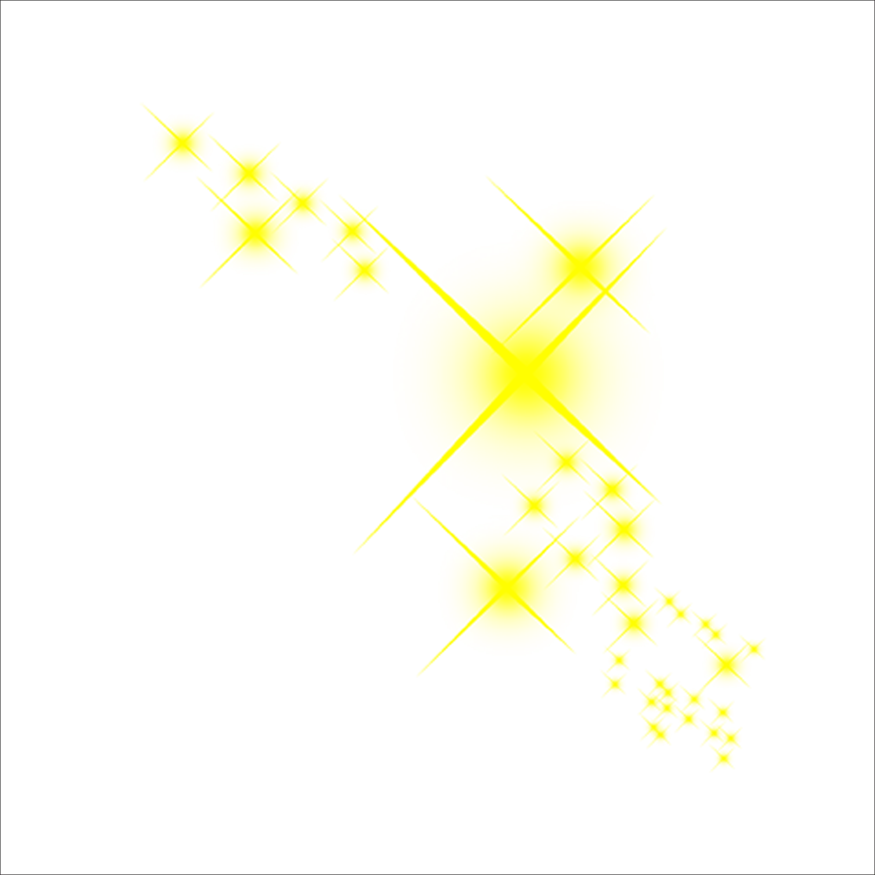Yellow Sparkles and Glow Effect