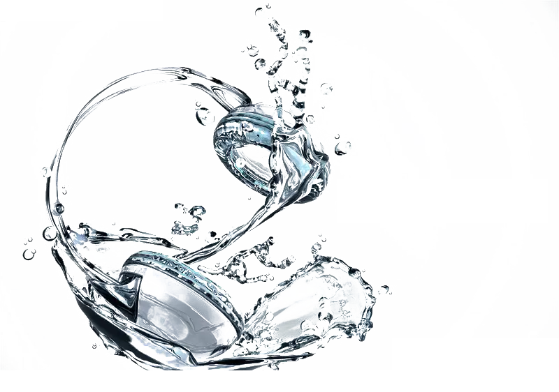 Clear Water Rings Splash