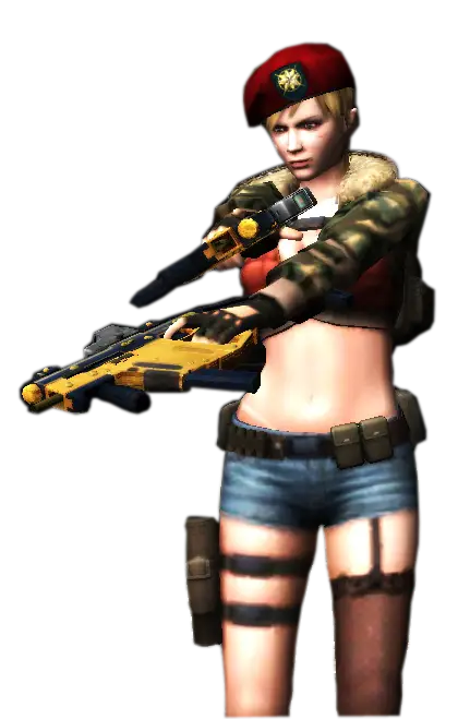 Female Soldier in Combat Gear