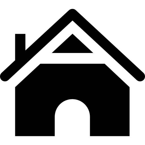 Simple Black House Icon Design