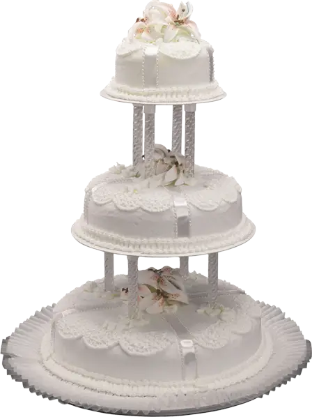 Beautiful Three-Tier Wedding Cake