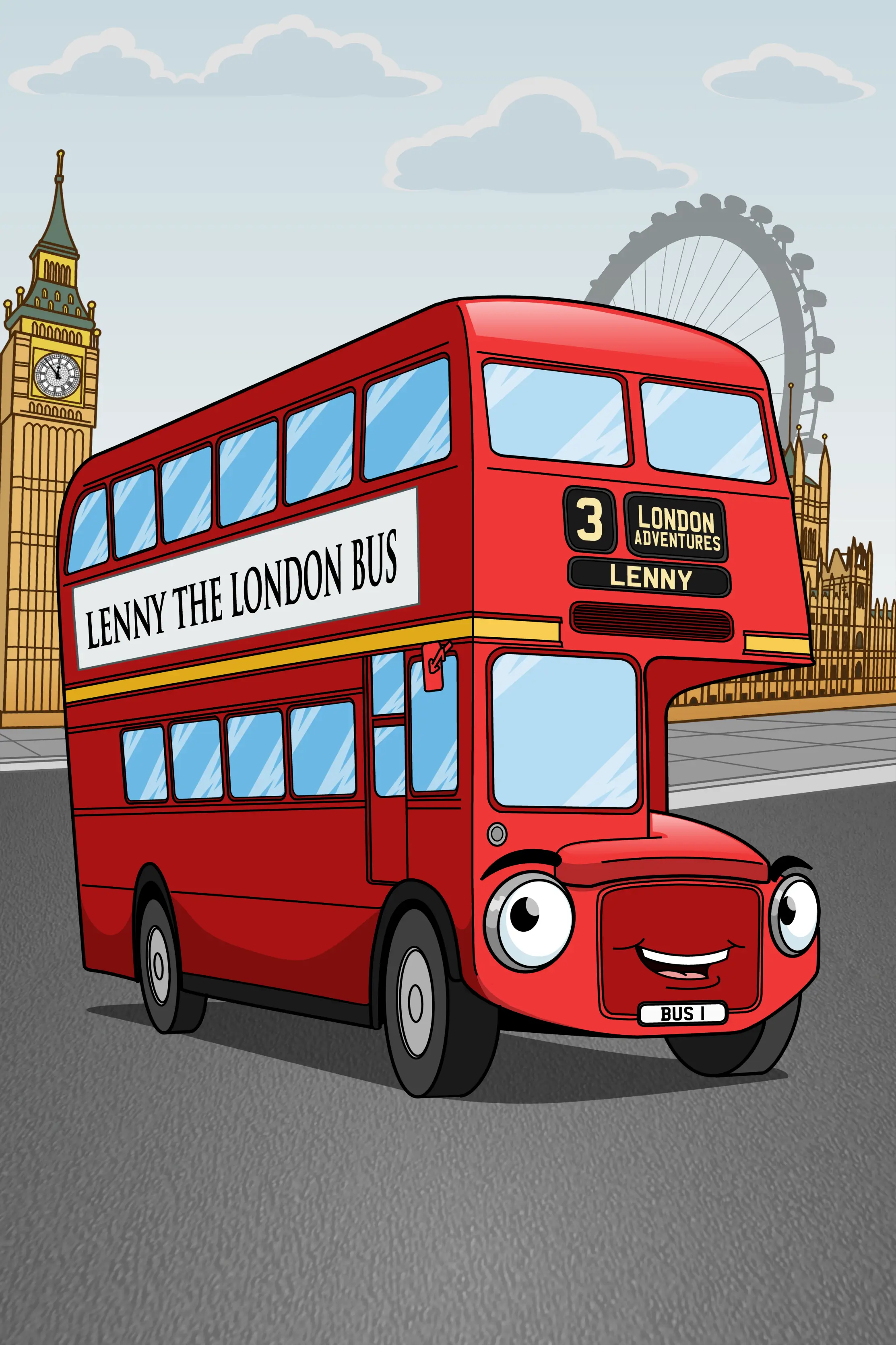 Lenny the London Bus Cartoon
