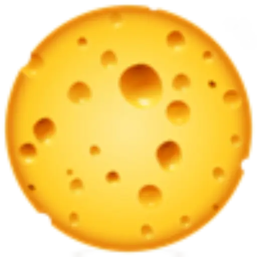 Yellow Cheese with Holes