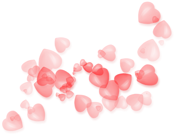 Floating Pink Heart Decorations