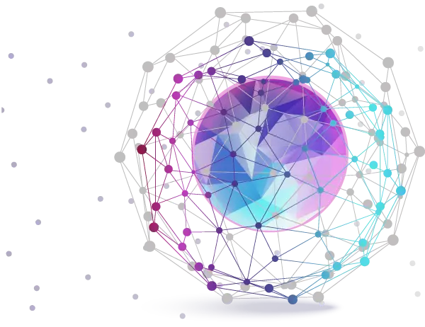 Creative Network Globe Visualization in Technology