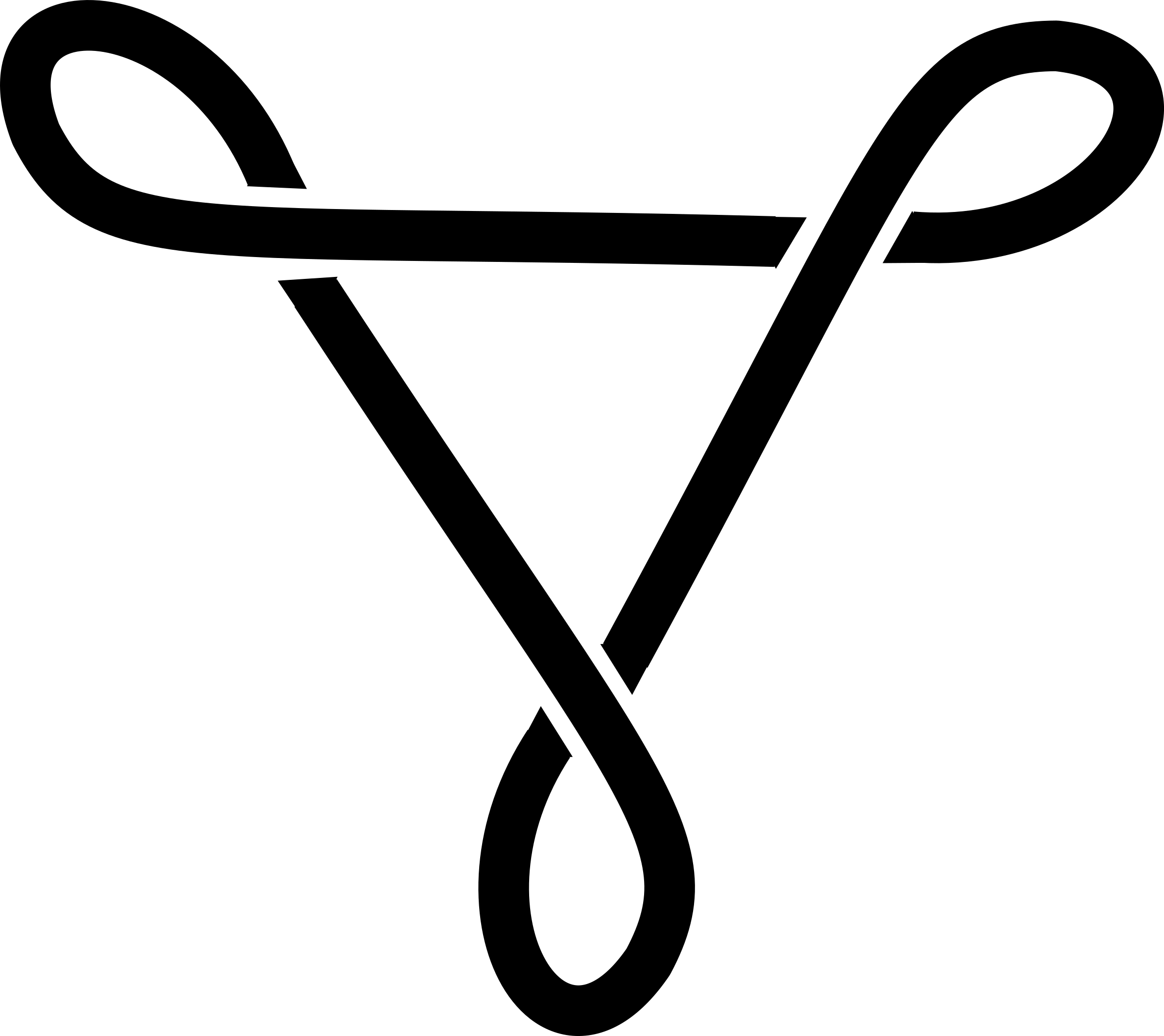 Looped Triangle Symbol Icon