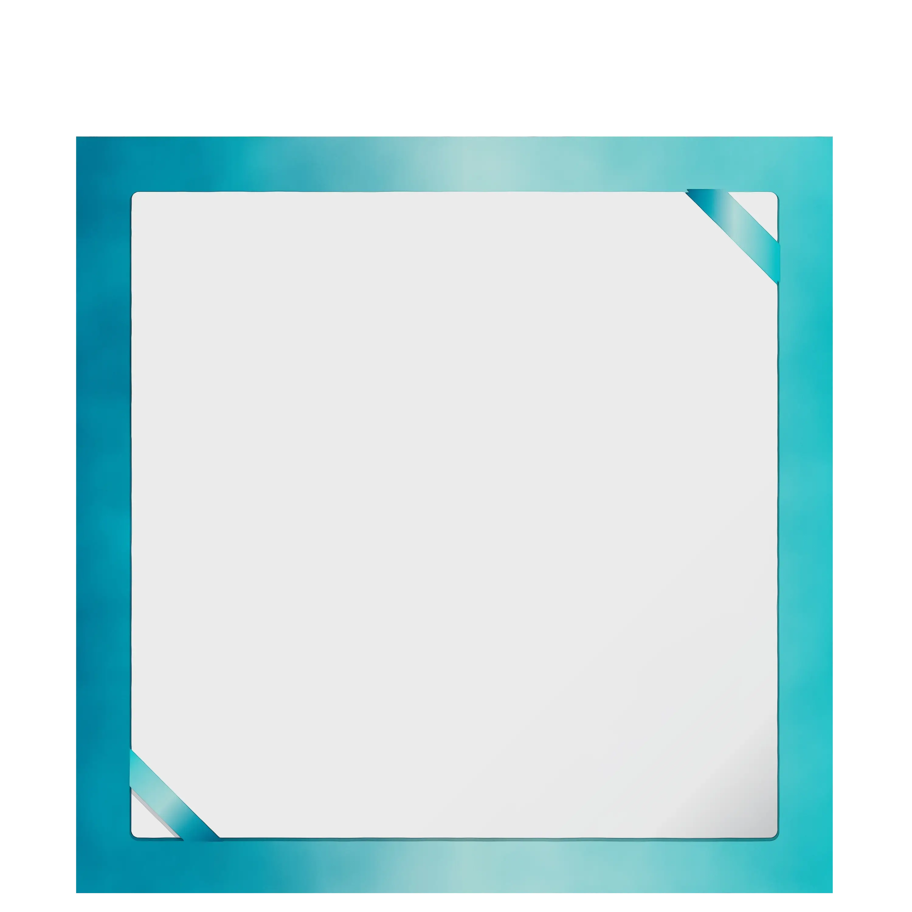 Blue Bordered Square Frame Design