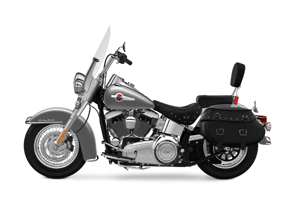 Silver Motorcycle with Black Seat