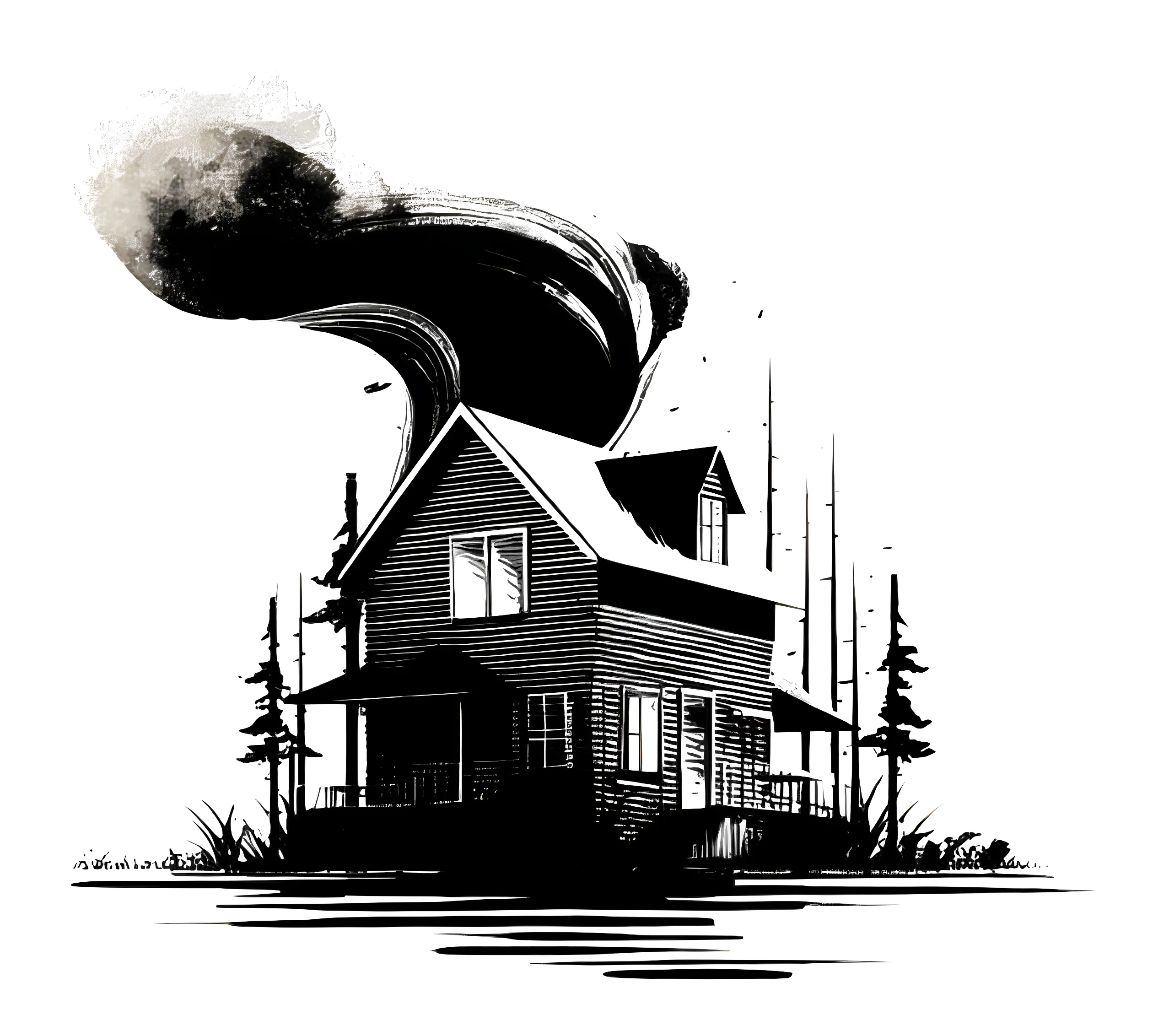 Haunted House with Smoke