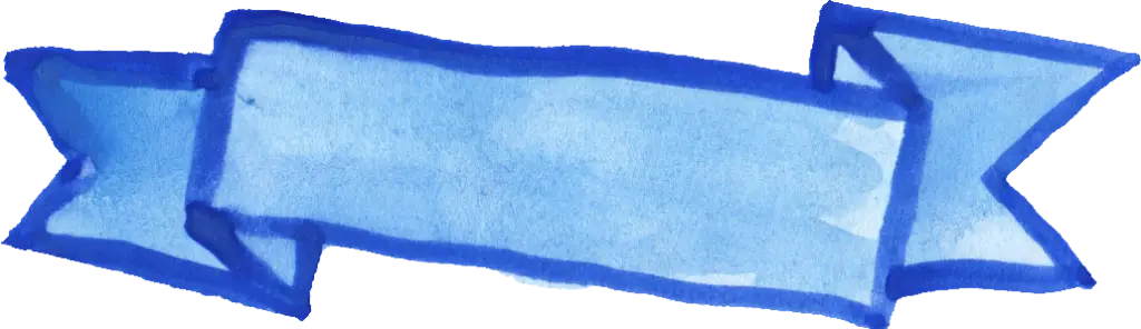 Blue Ribbon Decoration
