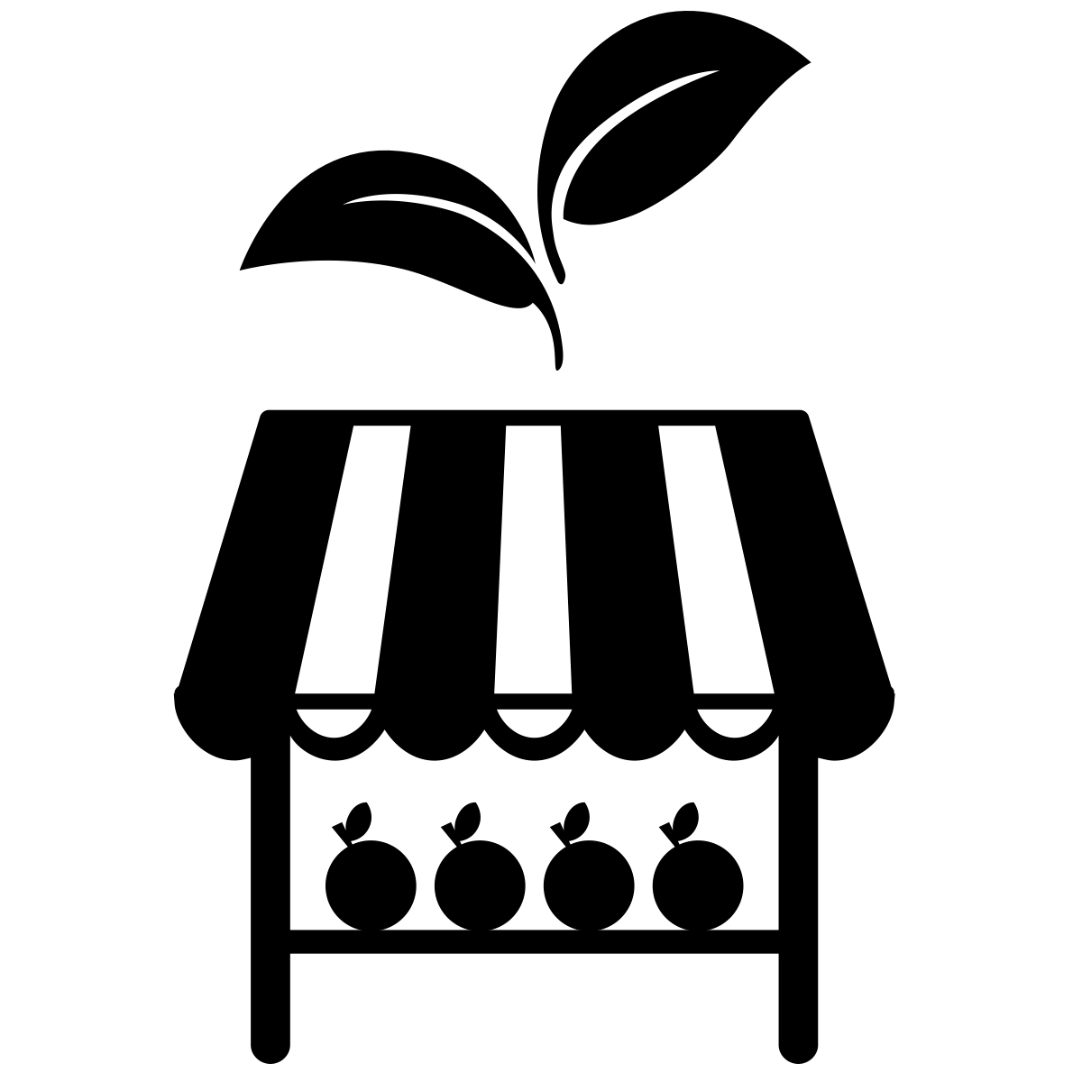 Vegetable Market Stall Icon