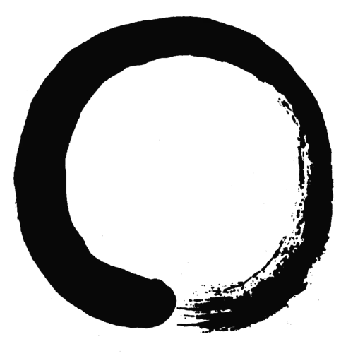 Black Zen Enso Circle Symbol