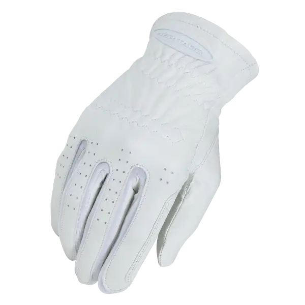 Elegant White Leather Glove