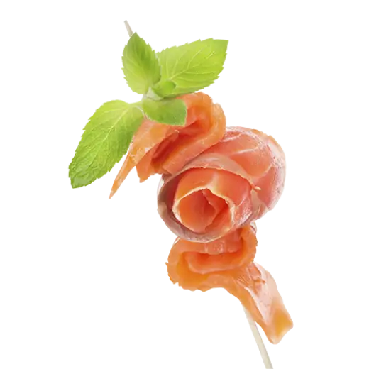 Salmon Skewer with Mint
