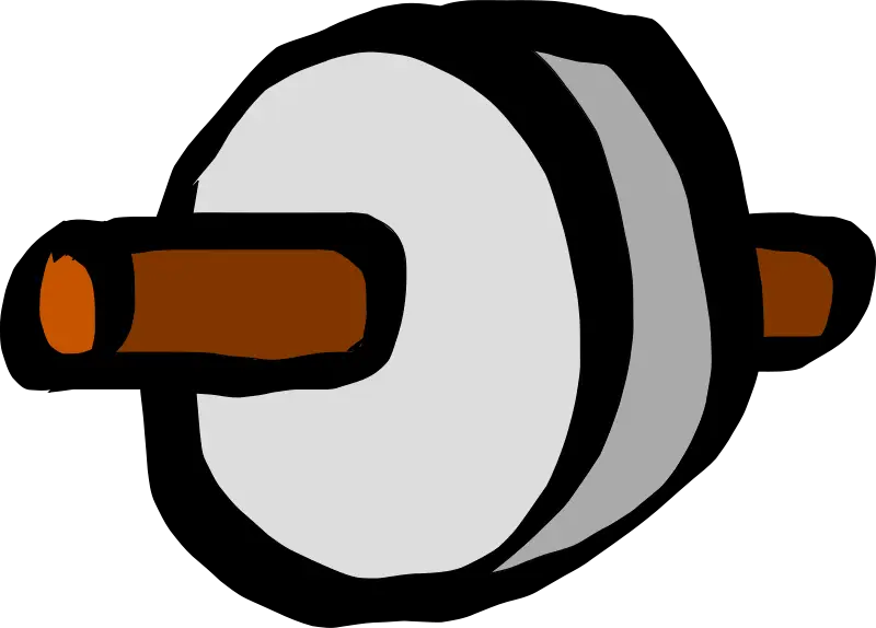 Cartoon Dumbbell Icon Illustration