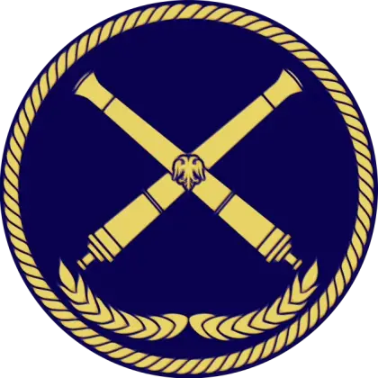 Golden Crossed Cannons Emblem