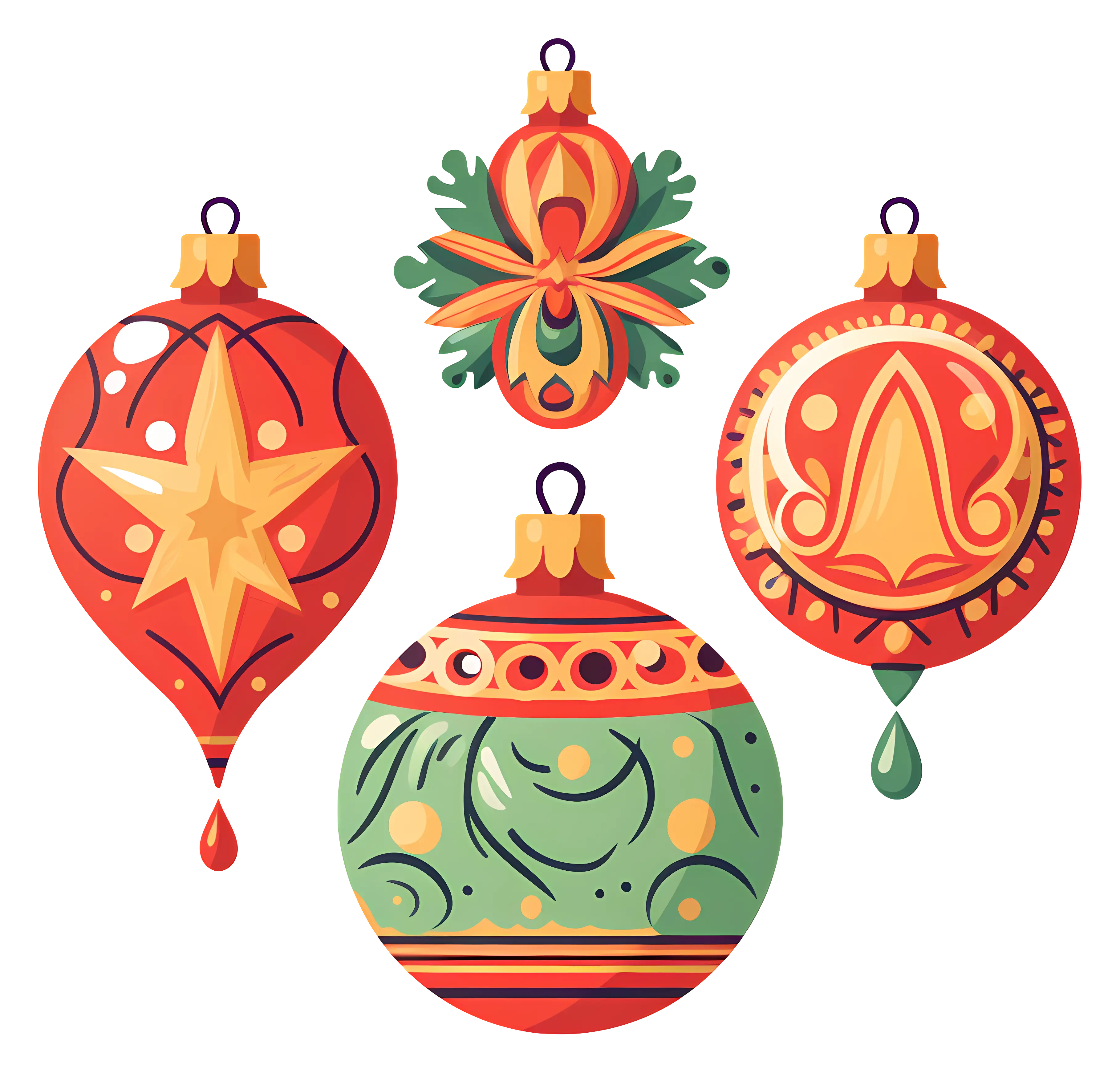 Assorted Christmas Ornaments