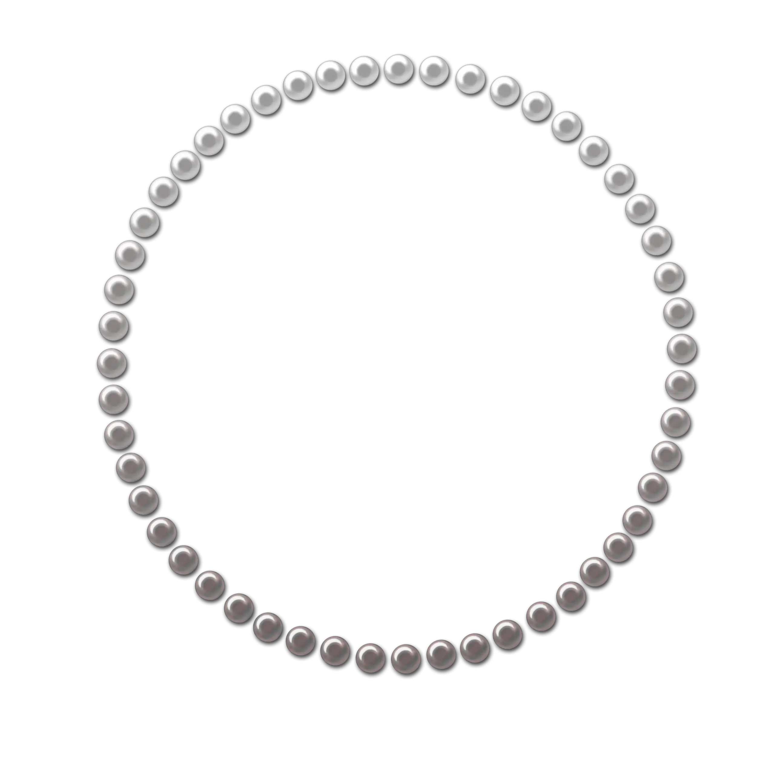 Elegant Silver Necklace with Pearls