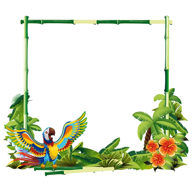 Tropical Themed Frame