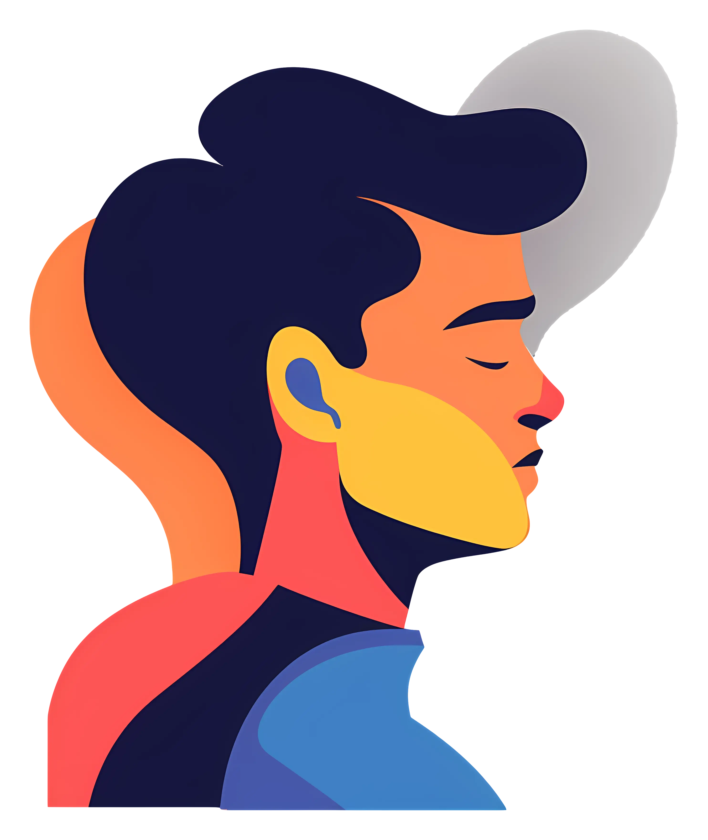 Colorful Abstract Face